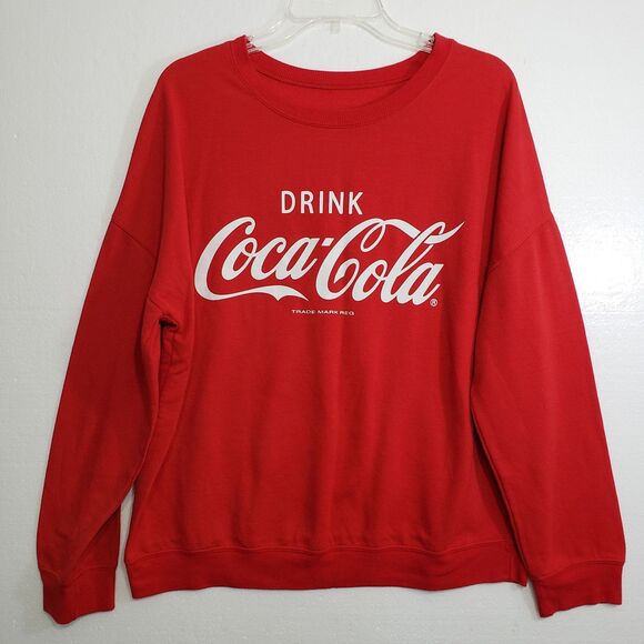 Coca Cola Women's Large Red Sweatshirt - Picture 6 of 7